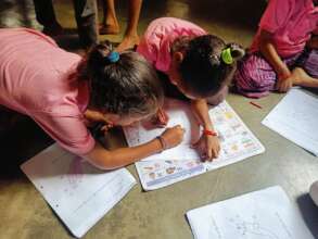 Helping out each other in drawing