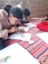 Straw painting