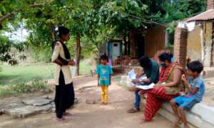 Meeting with Parents in new villages