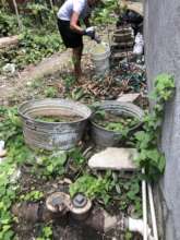 B4 cleaning, our client couldn't get to her door