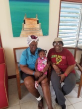 A beautiful family happy to see their new home!