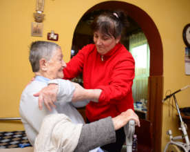 Anila with a patient