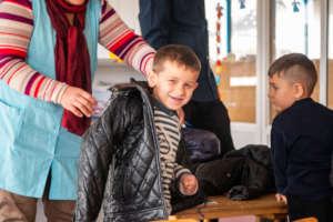 New, donated winter coats at Amaro Tan