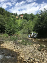 The roads to the villages deteriorate over time...