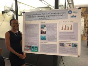 UVI student presenting research