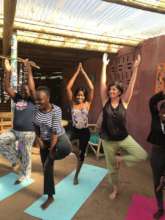 Sharing Yoga with the ladies from Sigagule village