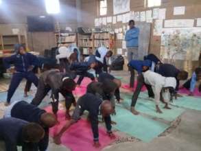 Young yogis in training