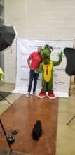 IGGI Mascot joins media personality Peter Bailey