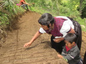 Mom and her helper