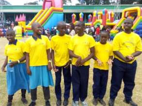 Children have fun at a music festival