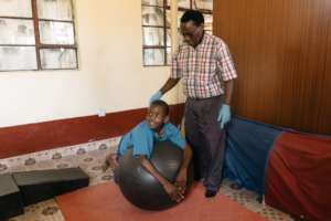 Equipment being used for physiotherapy