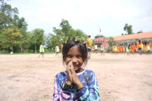 60 girls aprticipating in "Goals for Girls"