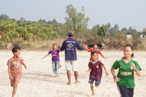 Students Practicing for the Temple Run