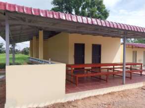 Toilets, storage, and changing room buildings in t