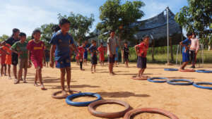 Fitness drills get the kids moving again