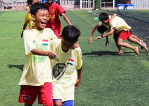 Teamwork at the annual Globalteer Games