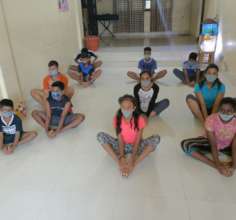 Yoga session