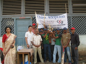 Boys played cricket match to enjoy their vacation