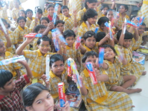 hygine kits given to orphan children