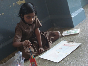 Surekha-her imagination of a HOME on the paper :(
