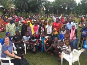 Christmas Celebration with Campers at Gordon Beach