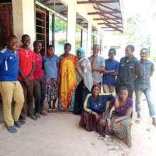 June 2019 Study Camp Students outside Science Lab