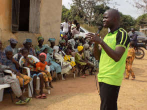 Section of villagers during health talk