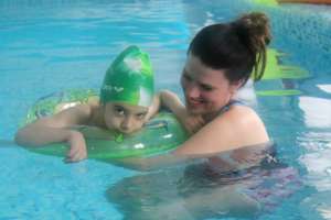 Adela having hydrotherapy