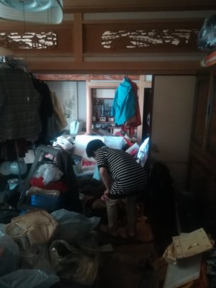 Picking something up in the living room
