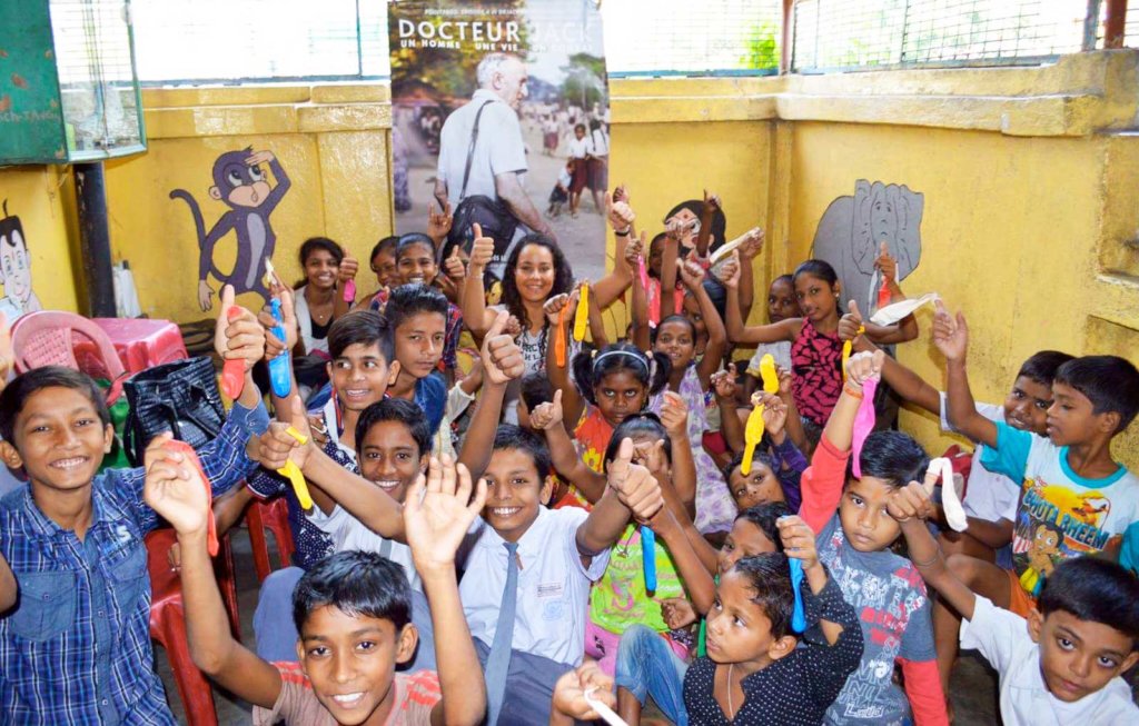 A new school for children in the slums of Calcutta