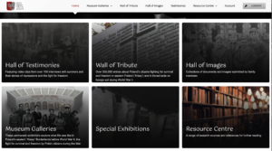 Landing Page for Galleries and Special Exhibitions