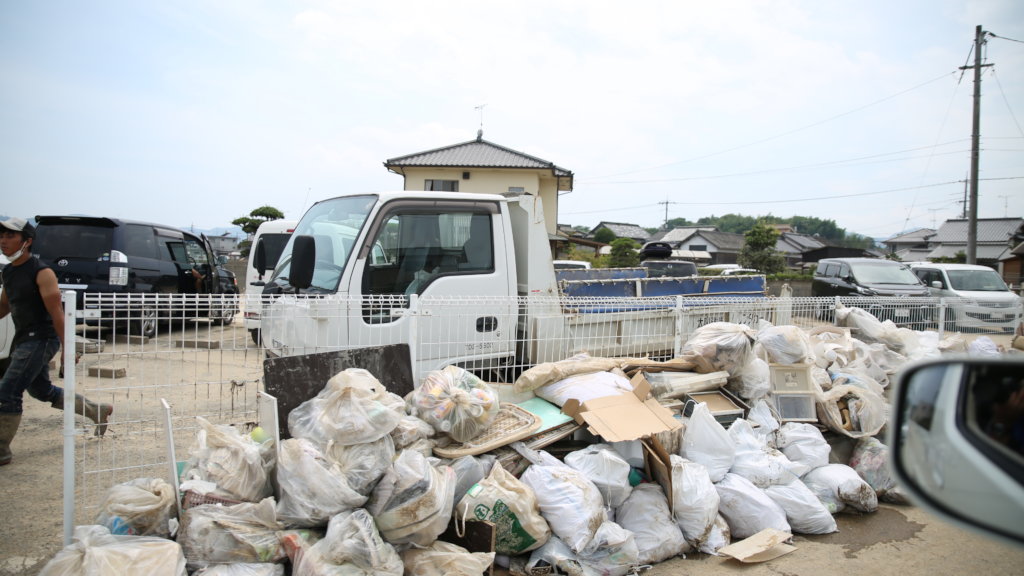 West Japan Flooding Relief in Kurashiki, Okayama