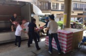 Support for flooding victims in Western Japan