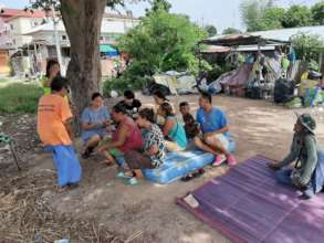 Time of fellowship in the slum.