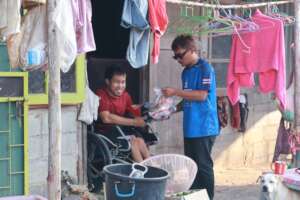 Home visit to the disabled