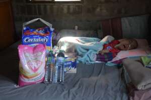 Bringing Food, water and pampers.