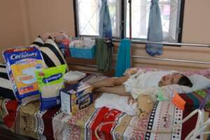 A disabled 14 year old receives weekly support