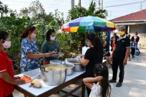 Serving cooked meals!!!