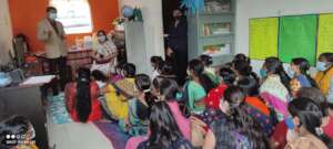 Women listening to the session