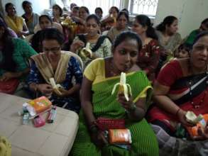 Nutritious fruits enjoyed after the session