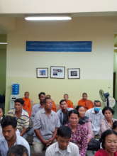 Patient monks let others see the doctor first