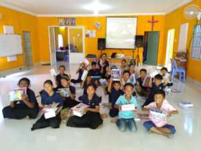 The students got new school supplies.