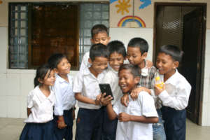 The children at school