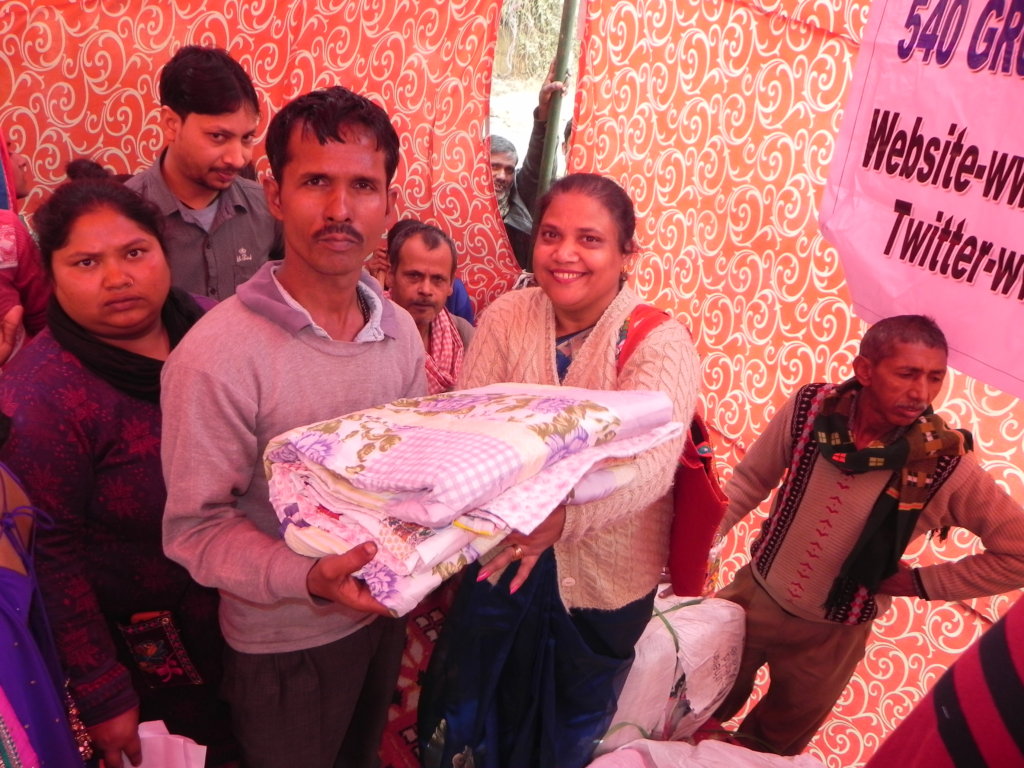 Quilts and blankets for underprivileged families