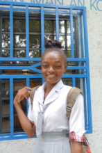 Cristelle at the YWCA Haiti Center