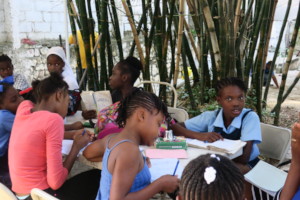 Time to do the homework with support of YWCA Haiti