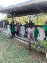 Children with skateboards