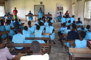 Girls and Boys debating on girl child protection