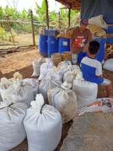 Making use of coconut waste