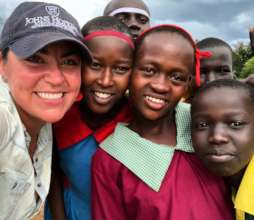Peace Fellow Colleen (2018) and friends in Kenya